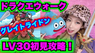 【ドラクエウォーク】グレイトライドンLV30初見攻略！無課金ギャル勇者がいく！