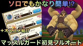 【ドラクエウォーク】情報量も盛り沢山 マッスルガード 初見ソロフルオート討伐【ドラゴンクエストウォーク】