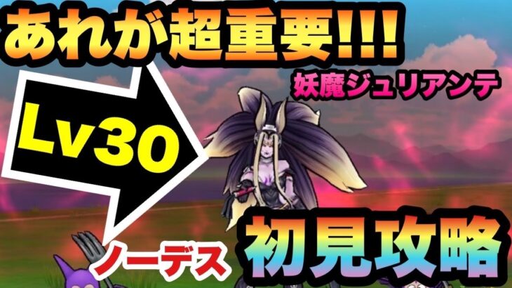 【ドラクエウォーク】あれを使えば勝てる！？妖魔ジュリアンテLv30を初見攻略！