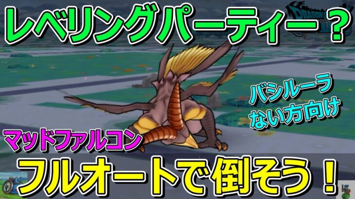【ドラクエウォーク】マッドファルコンフルオート攻略！レベリングパーティーでいける！？