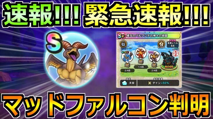 【ドラクエウォーク】マッドファルコンの地図がついに判明！こころ性能と最新の周回地図情報！
