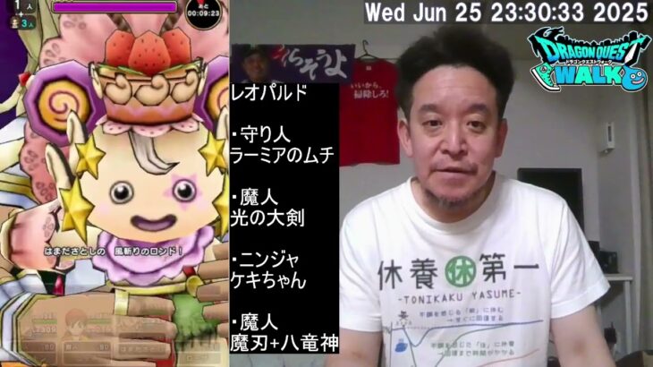 【ドラクエウォーク】メガモン 魔犬レオパルド安定課金攻略　2025年06月25日