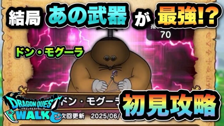 【ドラクエウォーク】あの武器が最強！？倒す順番も大事かも！？ドン•モグーラの祠を初見攻略！
