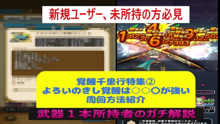 ドラクエウォーク２３】覚醒千里行特集②よろいのきしの覚醒こころの入手は優先度高！！新規勢、既存プレイヤーごとの周回方法紹介