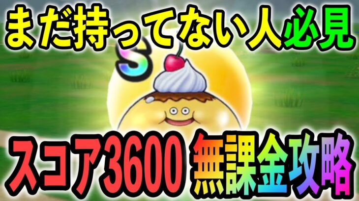 【#ドラクエウォーク】ドンモグーラ＋スコア3600攻略！スライムプディングSを持っていない人だけ見てください！！笑