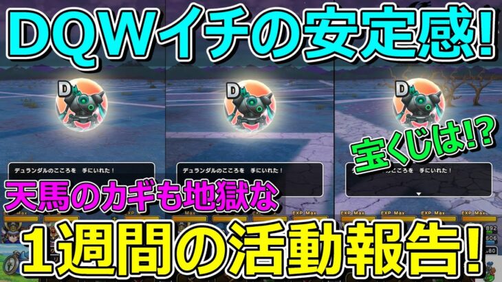 【ドラクエウォーク】カギ地獄？宝くじ？安定感抜群？直近1週間の活動報告・プレイ状況共有！