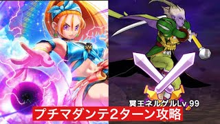 魔王の地図 ネルゲルLv99 プチマダンテ 2ターン攻略 【ドラクエウォーク】 ブルフィオーレ