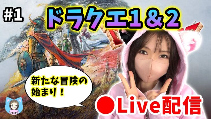 【ドラクエ1＆2配信】#1 新たな冒険の始まりだ…！全てはここから始まる物語…【ひなさんゲ。】