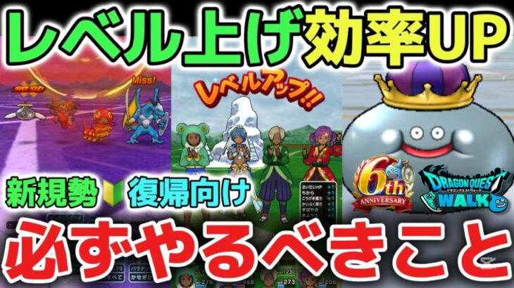 【ドラクエウォーク】今すぐ使えるレベル上げの効率を上げる方法について！必ずやるべきことを解説します！【DQウォーク】