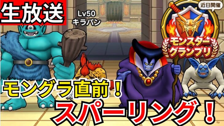 【ドラクエウォーク】モングラ直前！スパーリング！【生放送】