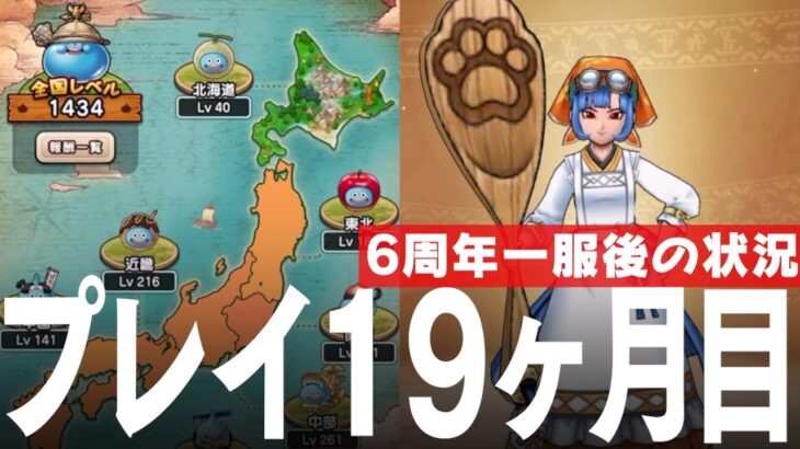 ドラクエウォーク プレイ開始19ヶ月 6周年経過後の状況 レベル、装備、こころ、ストーリー進行、課金額など DQウォーク